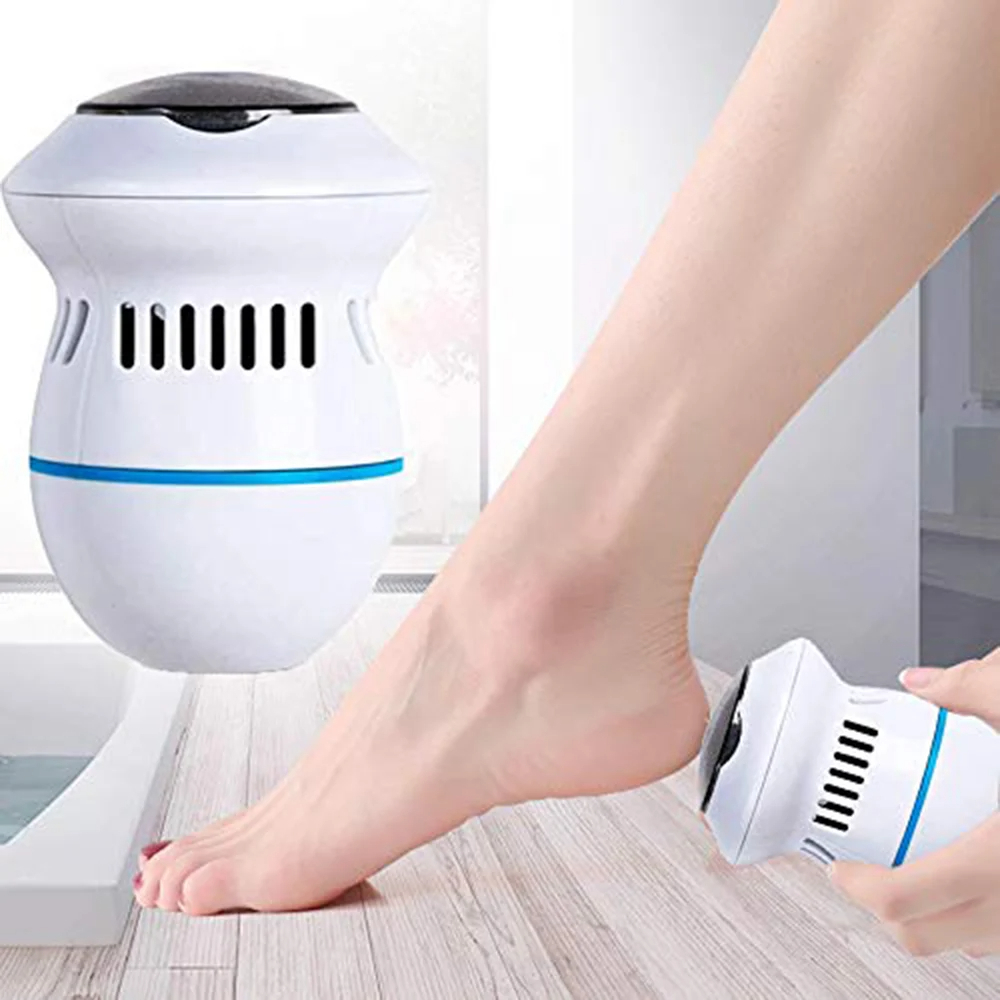 Rechargeable Electric Foot File PediVac - Callus Remover for Feet with Built-in Vacuum Removes Dead Skin from Feet with 2000 RPMs - Electric Callus Remover Sucks Up Shavings for Mess-Free Exfoliation