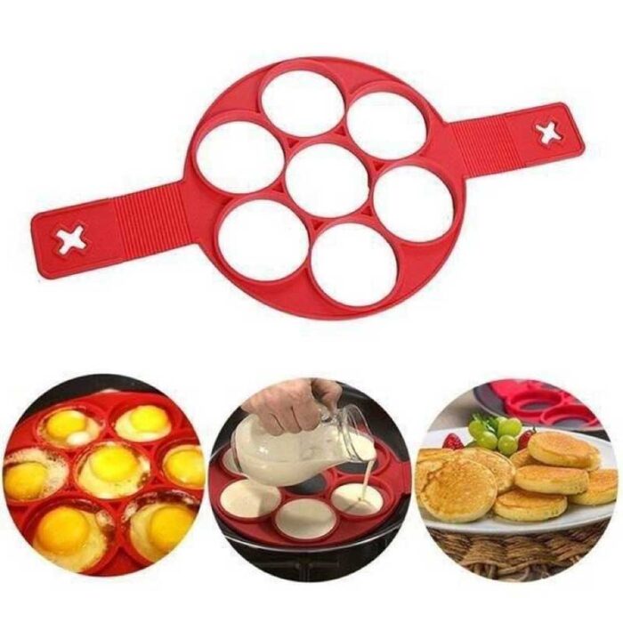 Frying Pancake Mold Pancake Maker Silicone Nonstick Cooking Tool Egg Ring Maker Mold for Cooking