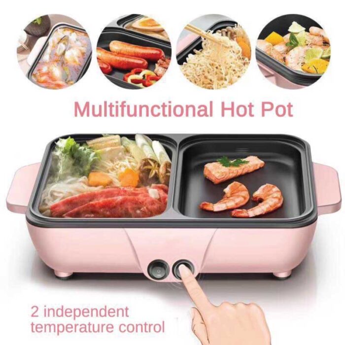 Electric Cooking And Frying Pan Multifunction Electric Cooking Pot Mini Cooker Baking Frying Hot Pot/fry pan/cooking pan sara collectlon zone