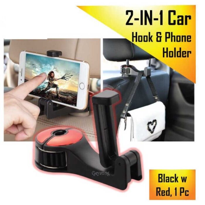 Adjustable Car Hooks Mobile Phone Holder Stand Portable Car Seat Back Fastener Universal Cell Phone Plastic Bracket Support