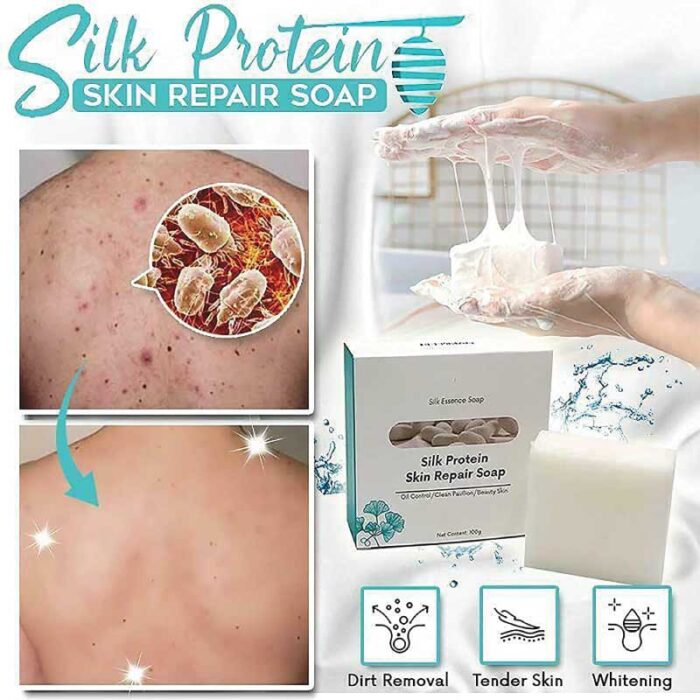 eelhoe Got Milk Soap Silk Protein Skin Repair Soap - Image 3
