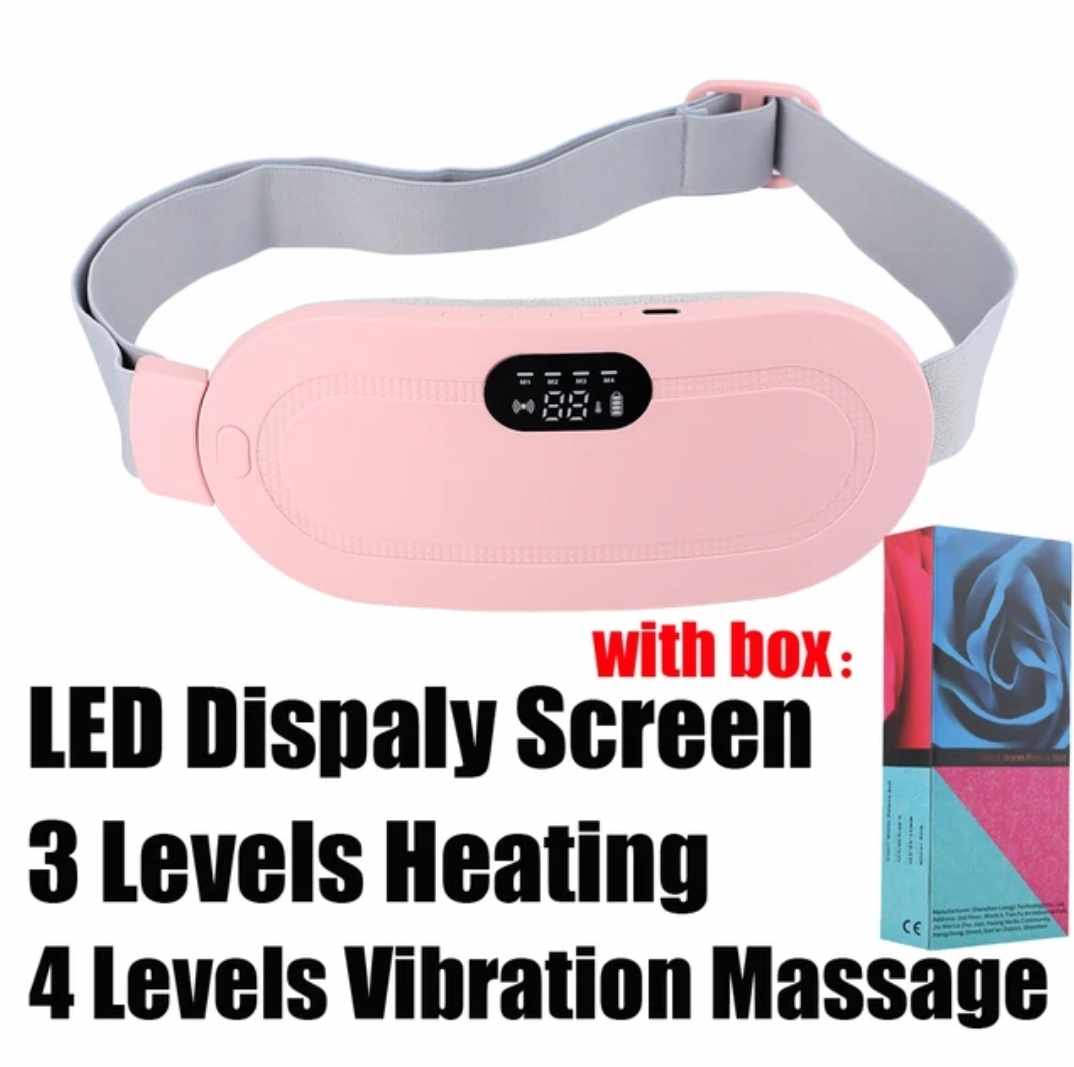 Wireless Warm Palace Belt With LCD Display Heating Pad Relieve Hot Compress - Image 3