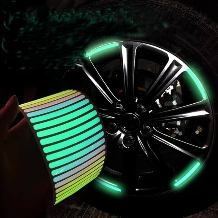 Universal Wheel Rim ring sticker for Car and Motorcycle - Image 2