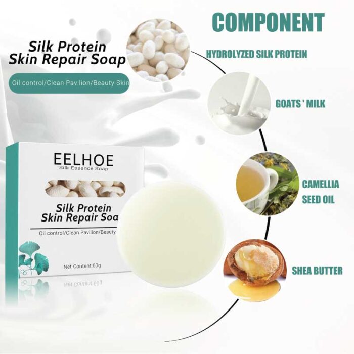 eelhoe Got Milk Soap Silk Protein Skin Repair Soap - Image 4