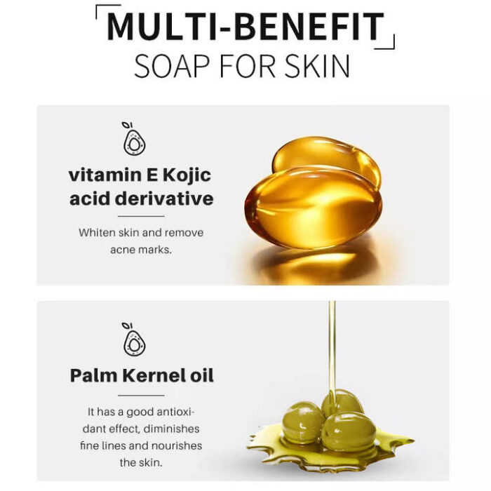 KOJIC Soap Essential Oil Soap Gentle Cleansing Nourishing Bath Soap - Image 4