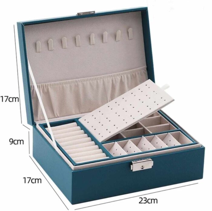 Box Organizer Mini Jewlery Case for Rings  Ear Studs Pink - Image 6