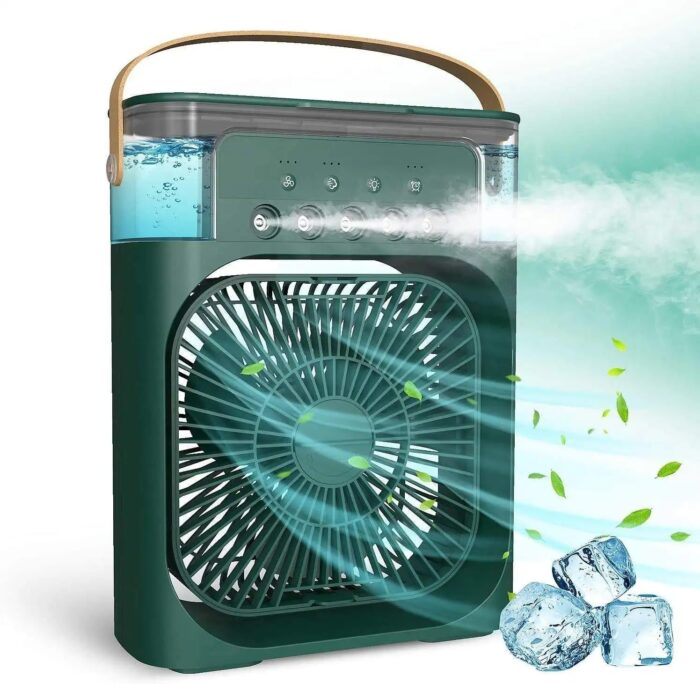 Portable Fan Air Conditioners USB Electric Fan LED Night Light Water Mist Fun 3 In 1 Air Humidifie For Home - Image 4