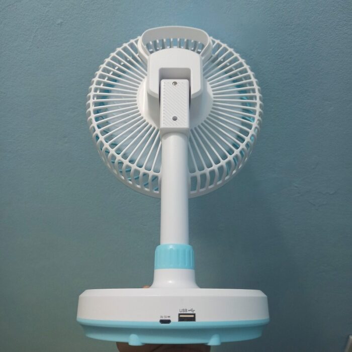 WEIDASI WD-219 Rechargeable 4000mAh Battery Strong Wind Portable Desk Fan With LED Light - Image 5