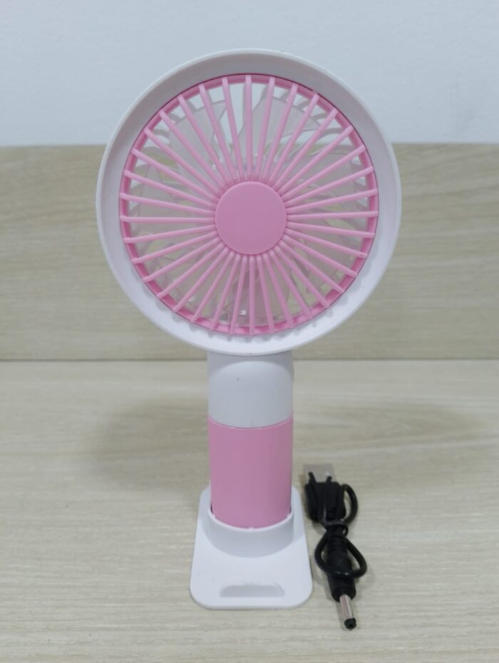 Mini Hand Fan Rechargeable Cooling Unique Design Strong Wind USB Charging Handheld For Office Students Outdoor - Image 3