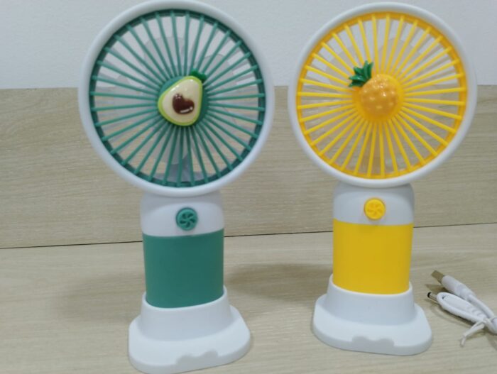 Fruits Rechargeable Mini Fan / Portable Desktop, Table Usb Rechargeable, Sports Pocket Mini Fan. - Image 5